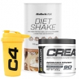 PROMO STACK BIOTECH USA Diet Shake + CREATINE + OPTI MEN + SHAKER